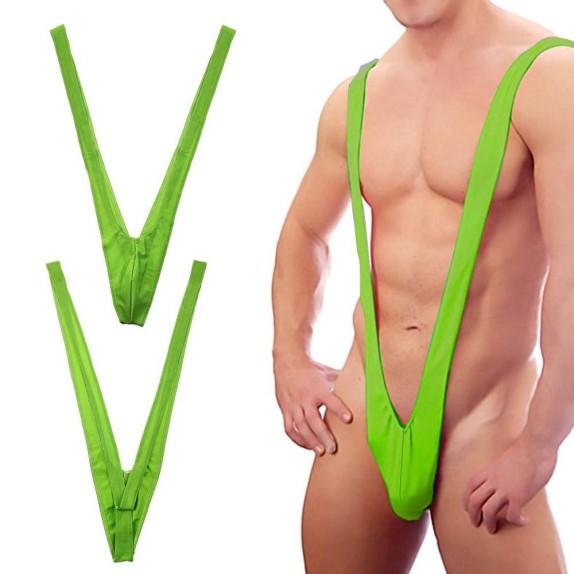 COSTUME MANKINI BORAT BVERDE ALLE SPALLE          