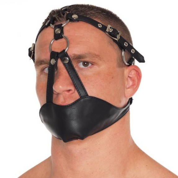 MUZZLE - BAVAGLIO IN PELLE RIMBA