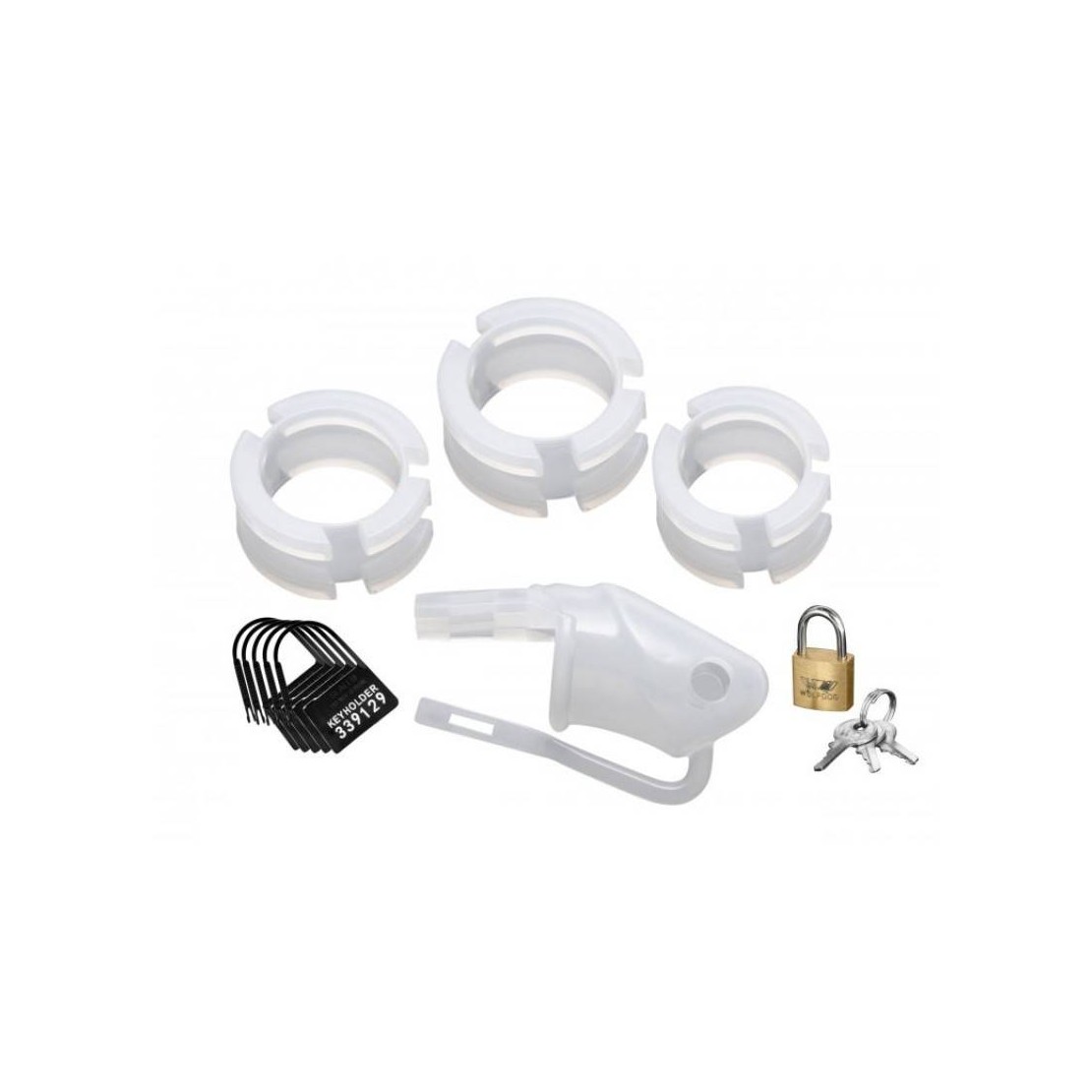 CINTURA DI CASTITA' IN SILICONE BIANCO 