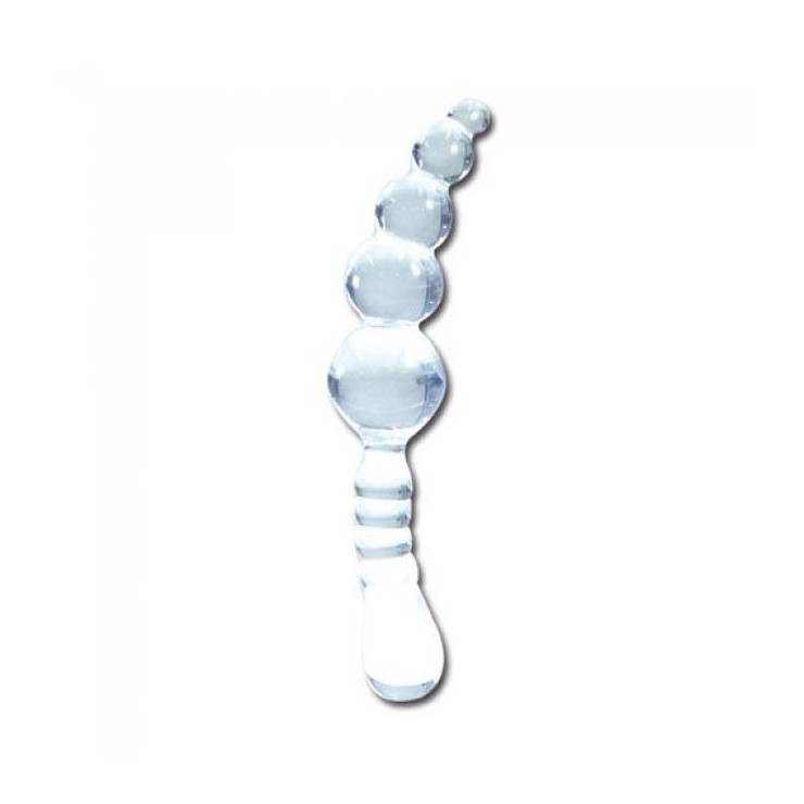 DILDO ANALE IN ONDULATO TRASPARENTE