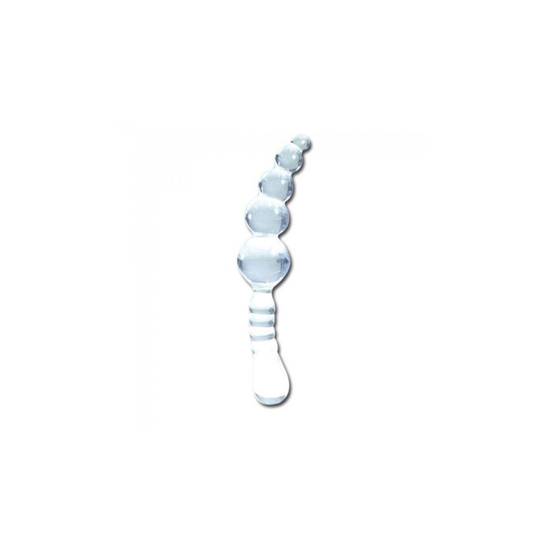 DILDO ANALE IN ONDULATO TRASPARENTE