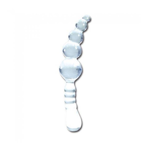 DILDO ANALE IN ONDULATO TRASPARENTE