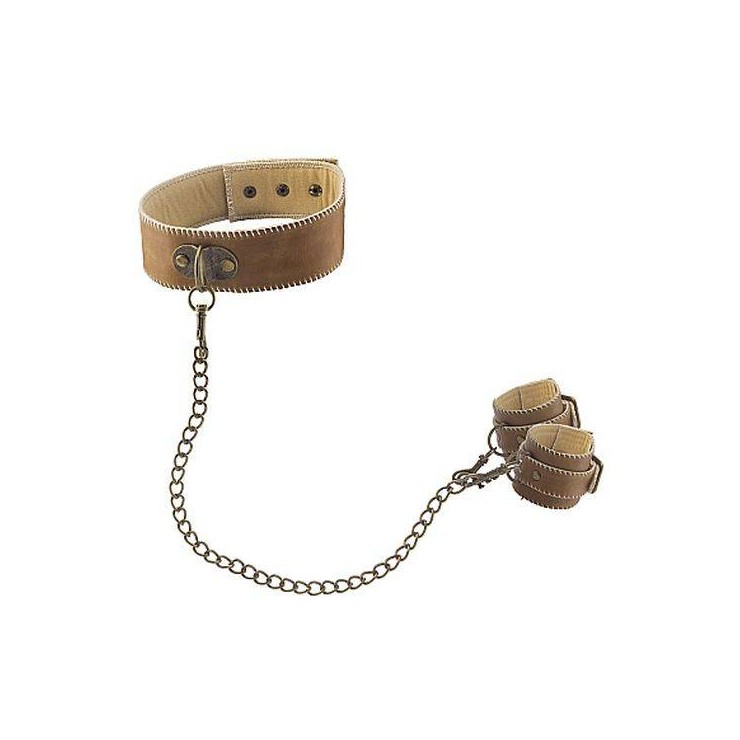 COLLARE CON MANETTE REGOALBILI IN PELLE 2