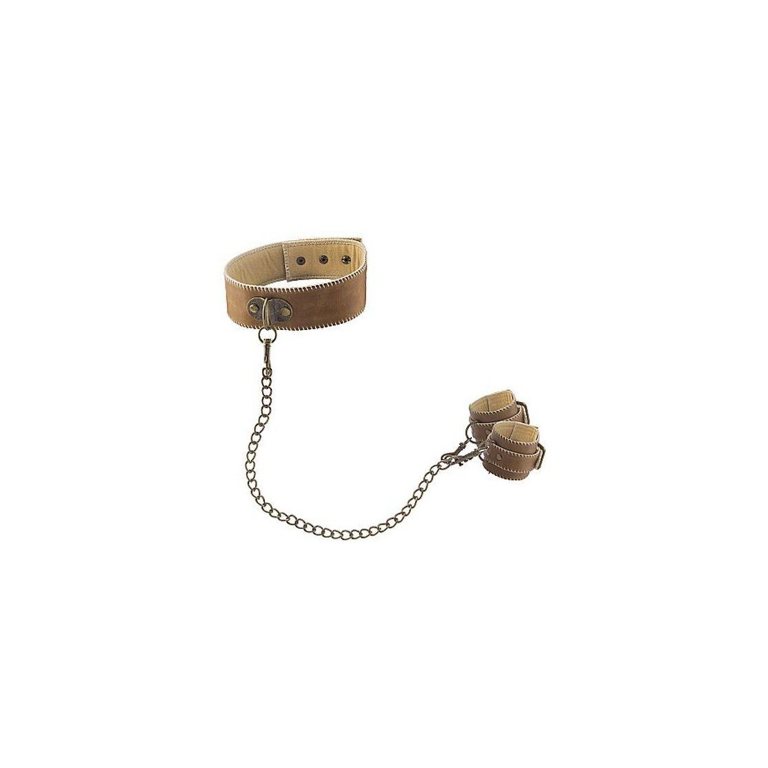 COLLARE CON MANETTE REGOALBILI IN PELLE