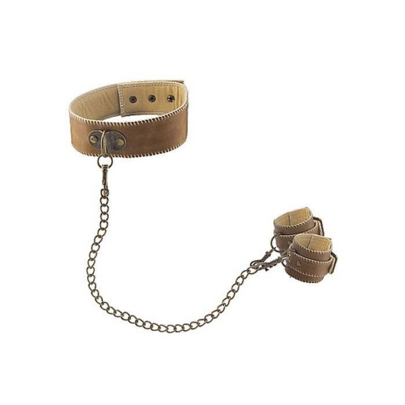 COLLARE CON MANETTE REGOALBILI IN PELLE