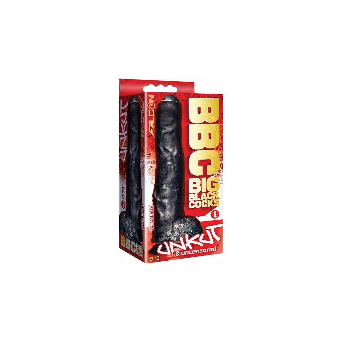 BIG BLACK COCK UNKUT FALCON GRANDE DILDO