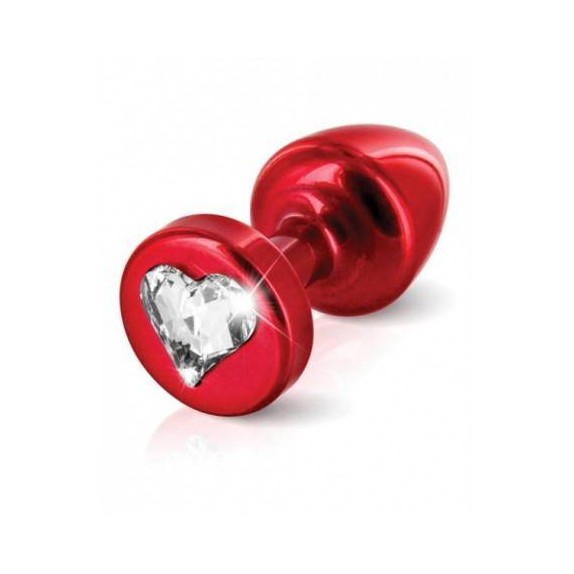 TAPPO ANALE PICCOLO 2.5 CM CON CUORE IN SWAROWSKI 