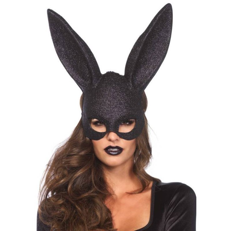 MASCHERA DA CONIGLIATTA GLITTERATA