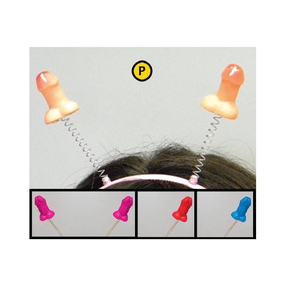 CERCHIETTO CON ANTENNE A FORMA DI PENE