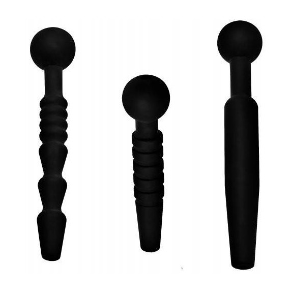 3 DIVARICATORI URETRALI TAPPI PER URETRA DARK RODS