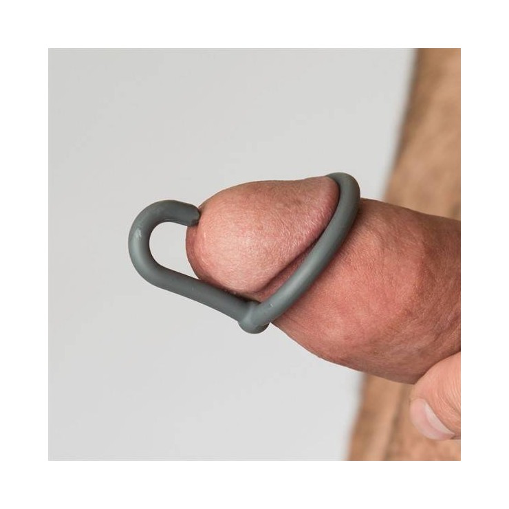 ANELLO IN SILICONE PER GLANDE CON DIVARICATORE URETRALE FERMA SPERMA 2