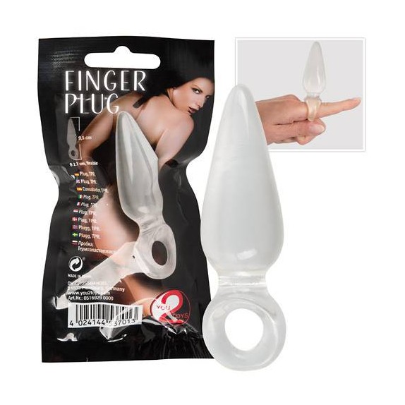 SEX TOY TAPPO ANALE FINGER PLUG 9.5 CM 