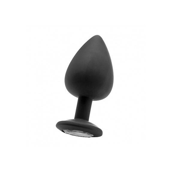 SEXY TOY ANALE TAPPO IN SILICONE X-LARGE CON DIAMANTE TRASPARENTE