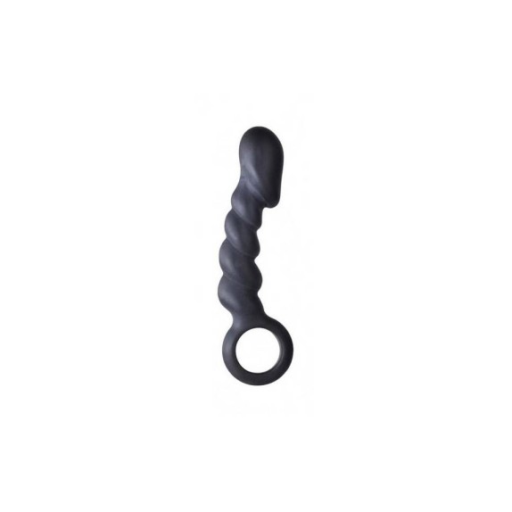 DILDO ANALE ASS CORK IN SILICONE CON ANELLO E TESTA GRANDE 