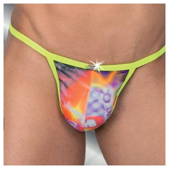 COSTUME DA MARE UOMO CON PERIZOMA FILETTO IN FANTASIA EROS VENEZIANI 