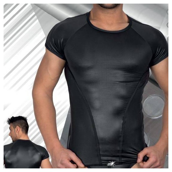 MAGLIETTA SEXY UOMO MANICHE CORTE IN SPANDEX EROS VENEZIANI