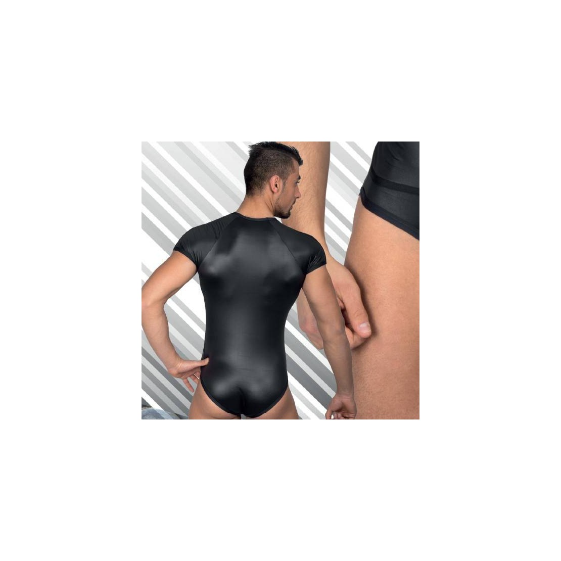 BODY PER UOMO IN SPANDEX SIMILPELLE EROS VENEZIANI 
