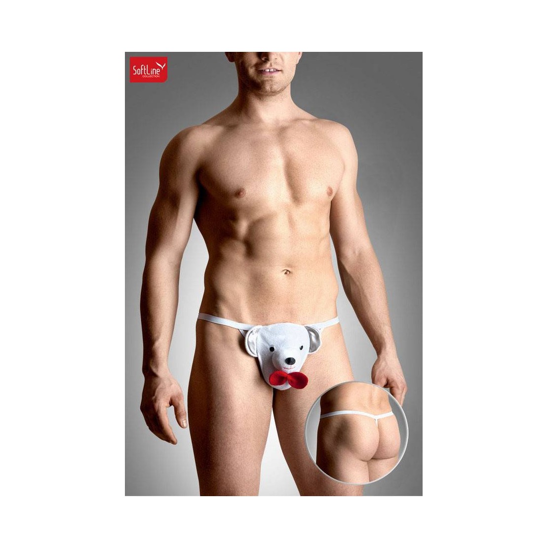 PERIZOMA SCHERZOSO UOMO A FORMA DI ORSETTO PELUCHES