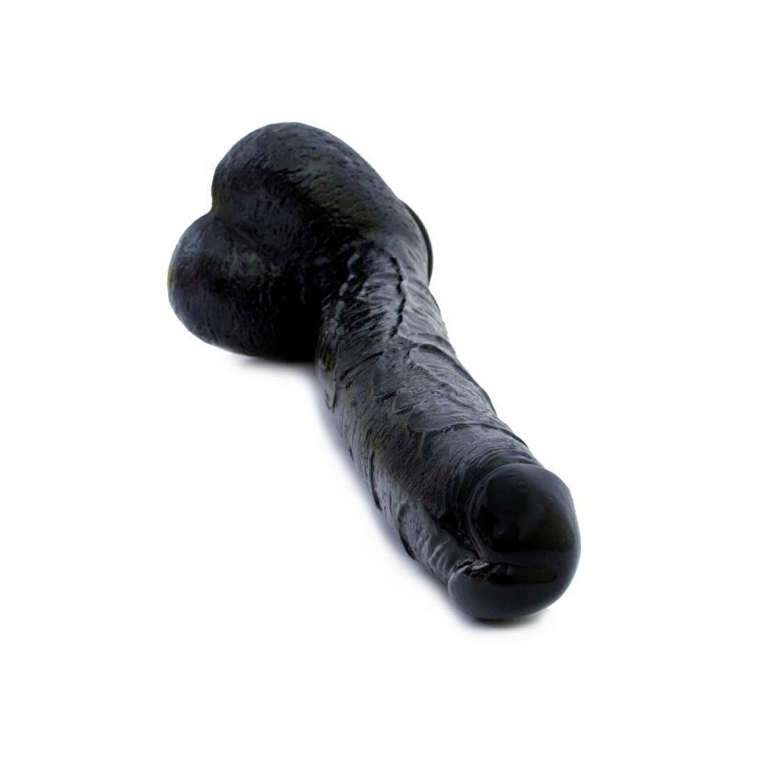 DILDO REALE  LUNGO E GROSSO NERO CON VENTOSA 43 CM BLACK BALLER 