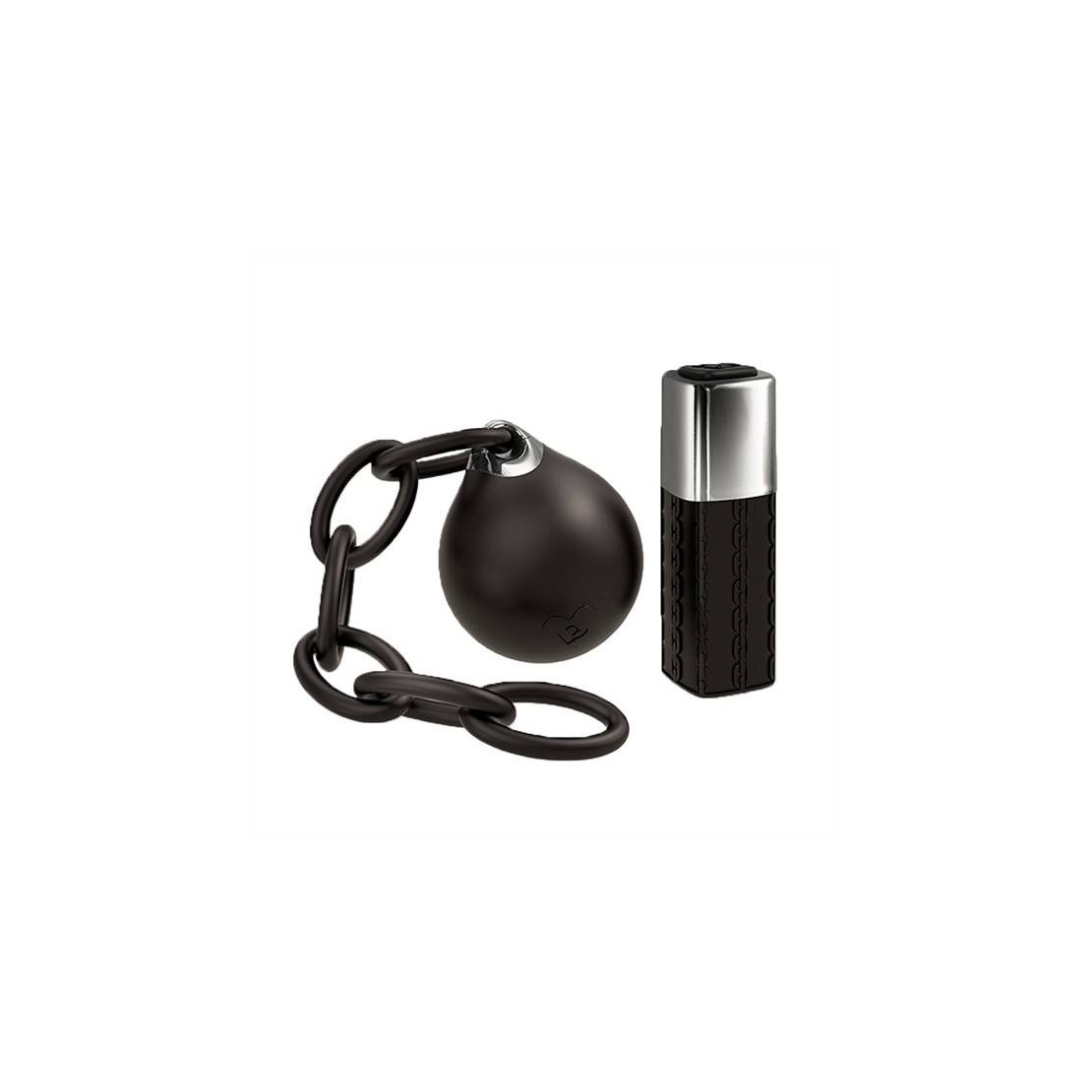 OVULETTO SEXY CON TELECOMANDO A DISTANZA E CARICABATTERIE BALL & CHAIN 10 VIBRAZIONI