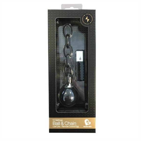 OVULETTO SEXY CON TELECOMANDO A DISTANZA E CARICABATTERIE BALL & CHAIN 10 VIBRAZIONI