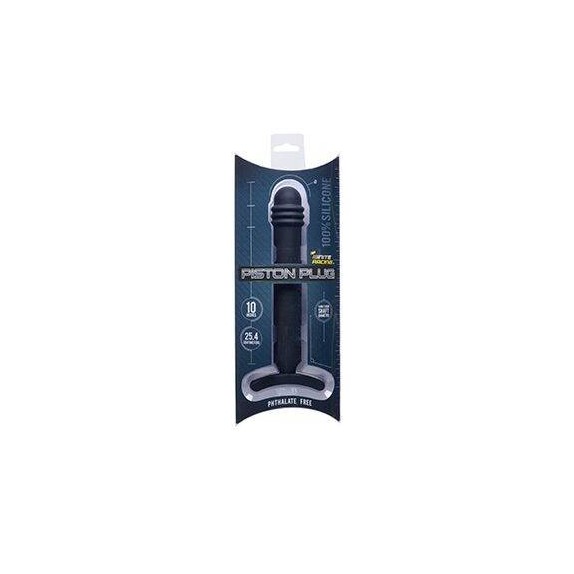 TAPPO ANALE SEXY IN SILICONE 10 INCH 25 CM PISTON PLUG NERO