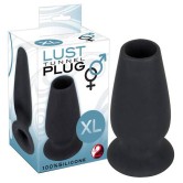 TUNNEL ANALE NERO IN SILICONE XL LUST PLUG