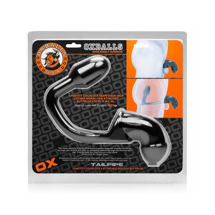 CINTURA DI CASTIT? IN SILICONE CON PLUG ANALE OXBALLS 2