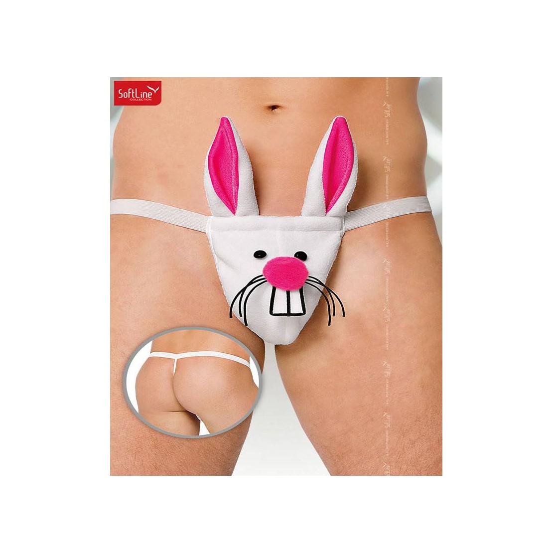 SEXY PERIZOMA SCHERZOSO PER UOMO CON CONIGLIETTO