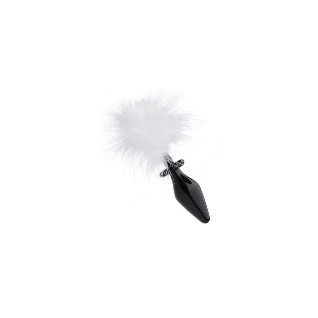 TAPPO ANALE IN VETRO CON PIUMA SEX TOY FLUFFER BUNNY