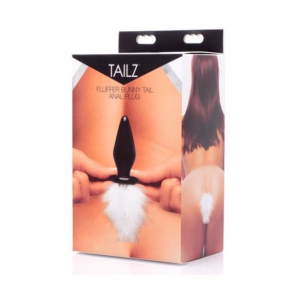 TAPPO ANALE IN VETRO CON PIUMA SEX TOY FLUFFER BUNNY