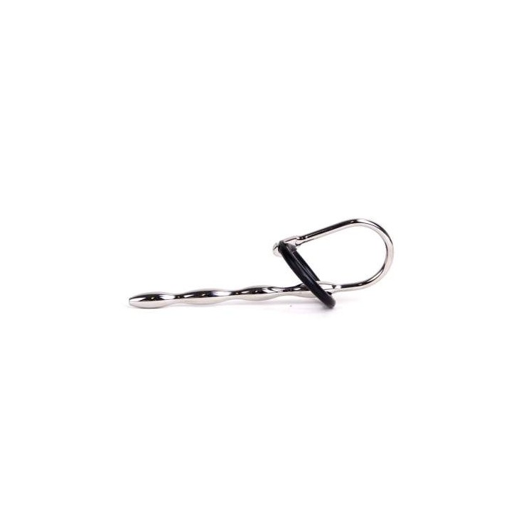 SONDA URETRALE IN ACCIAIO SEX TOY CON ANELLI 2