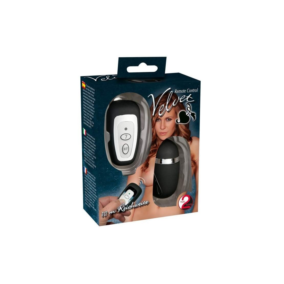 OVETTO VIBRANTE VELVET CON TELECOMANDO REMOTE CONTROL