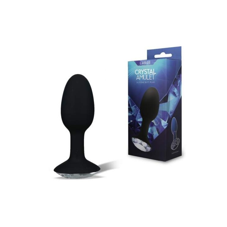 PLUG ANALE SEX TOY IN SILICONE CRYSTAL AMULET