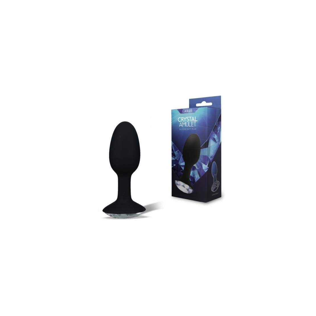 PLUG ANALE SEX TOY IN SILICONE CRYSTAL AMULET