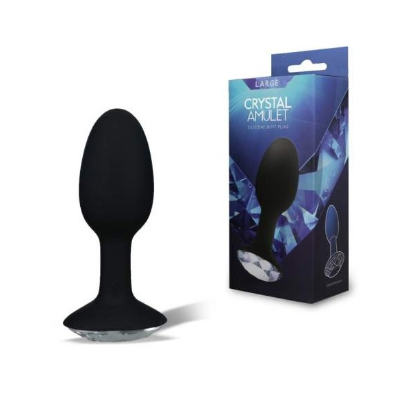 PLUG ANALE SEX TOY IN SILICONE CRYSTAL AMULET