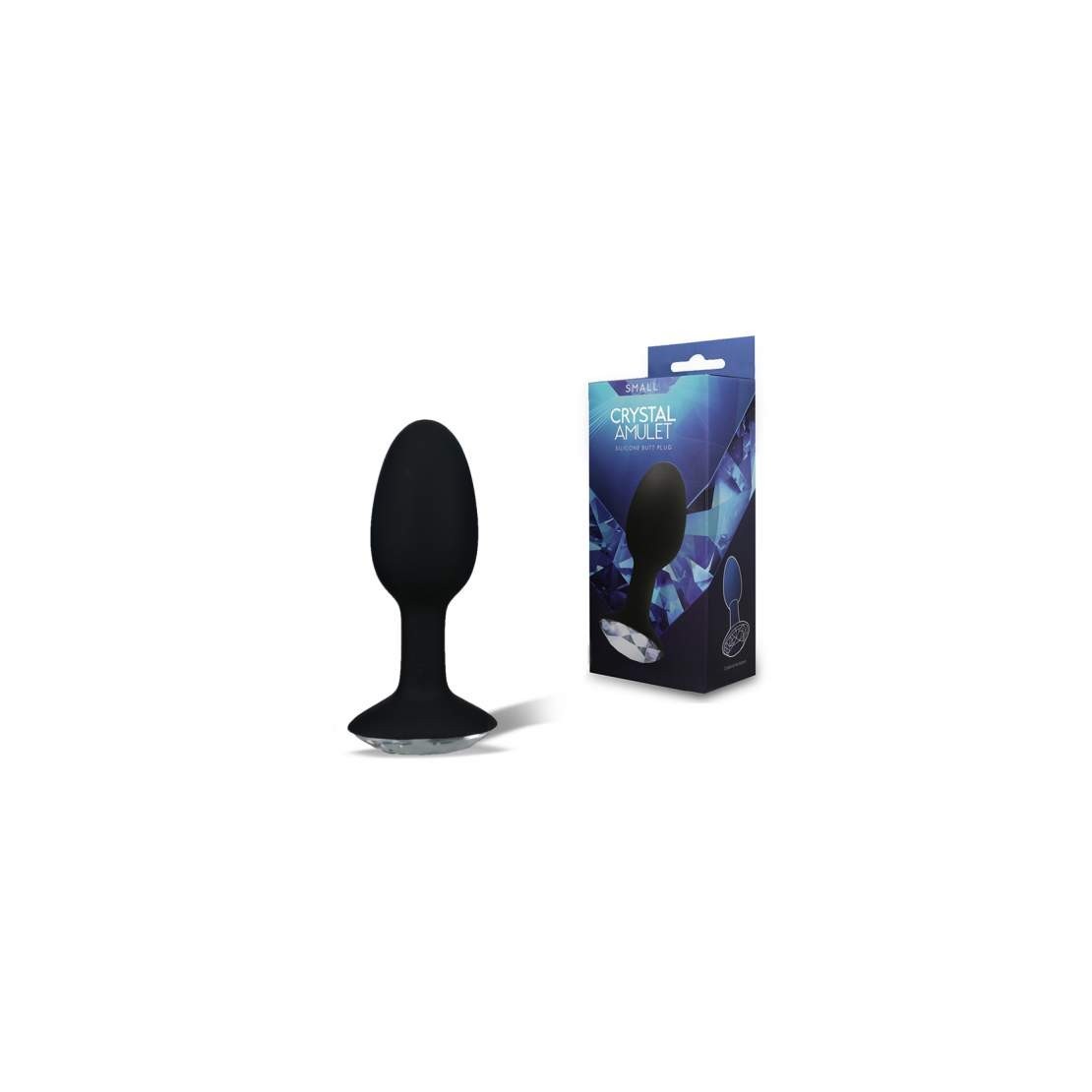 PLUG ANALE SEX TOY IN SILICONE CRYSTAL AMULET