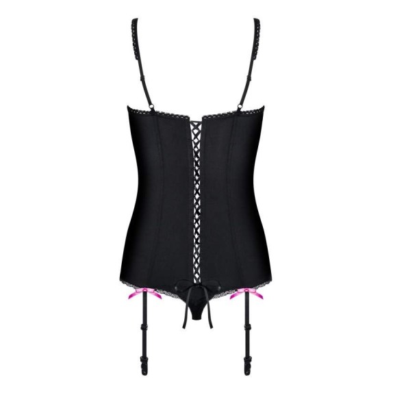 GUEPIERE SEXY CON RICAMI ROSA FLOWERIA CORSET