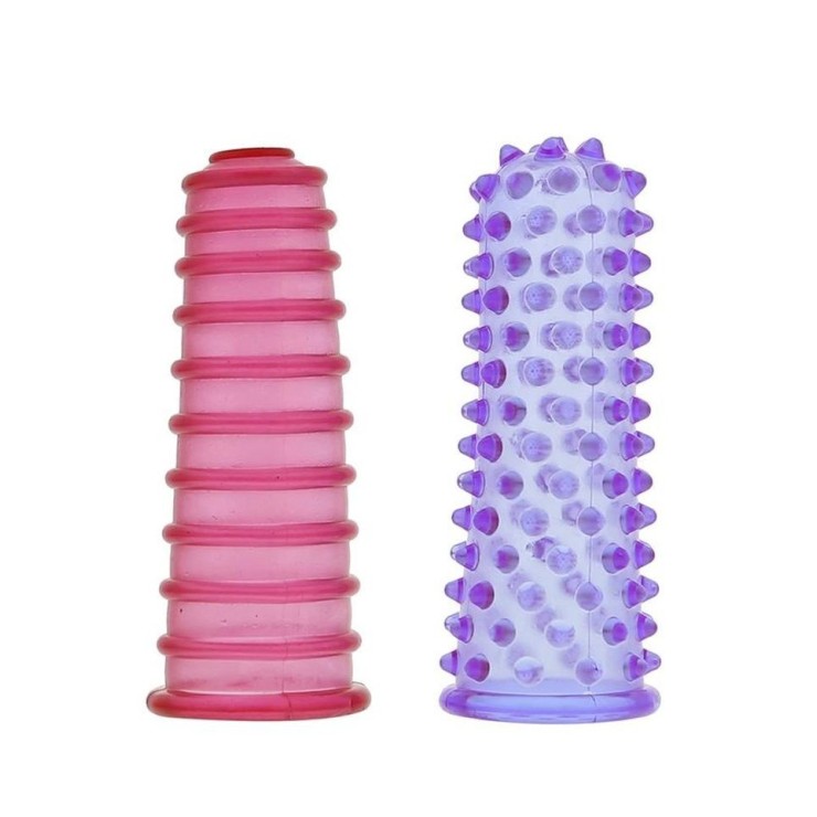 GUAINE PER DITA SEX TOYS CON RILIEVI STIMOLANTI 2