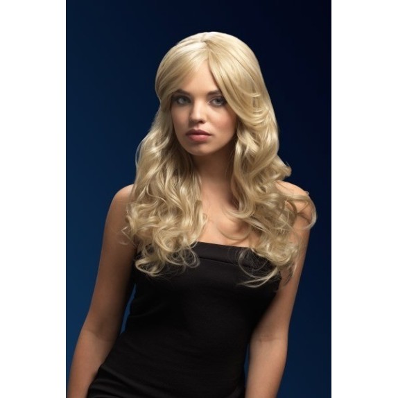 PARRUCCA SEXY BIONDA CAPELLI ONDULATI NICOLE