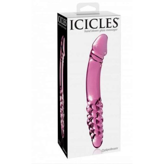 DILDO VAGINALE E ANALE SEX TOY IN VETRO ICICLES