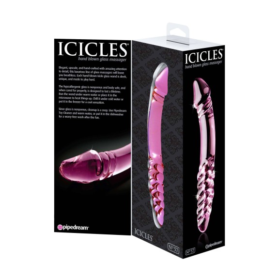 DILDO VAGINALE E ANALE SEX TOY IN VETRO ICICLES