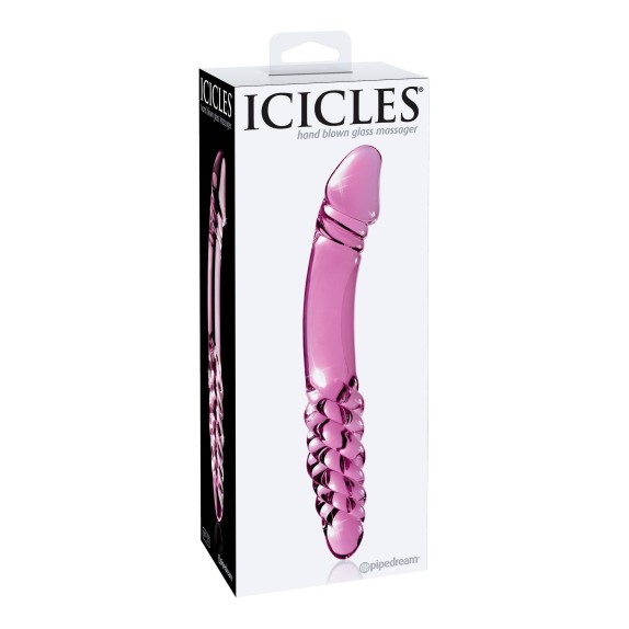 DILDO VAGINALE E ANALE SEX TOY IN VETRO ICICLES