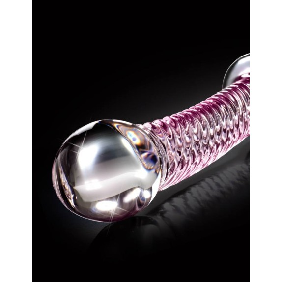  DILDO IN VETRO CON RILIEVI SEX TOY ICICLES No. 53