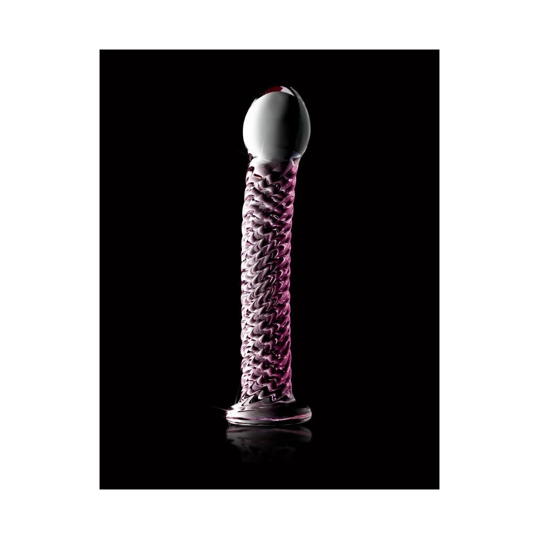  DILDO IN VETRO CON RILIEVI SEX TOY ICICLES No. 53