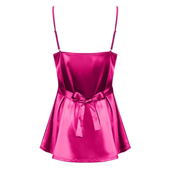 BABYDOLL MORBIDO CON PERIZOMA IN RASO SATINIA 