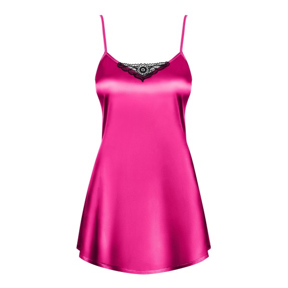 BABYDOLL MORBIDO CON PERIZOMA IN RASO SATINIA 
