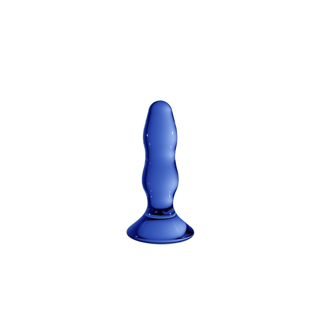 TAPPO ANALE IN VETRO CON BASE SEX TOY CM. 11,5