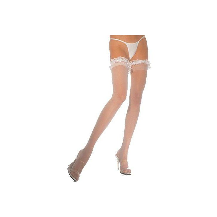 CALZE VELATE CON PIZZO CON ELASTICO 2