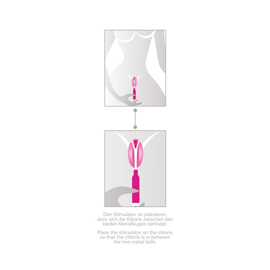 STIMOLATORE CLITORIDEO SEX TOY CON DOPPIA PUNTA